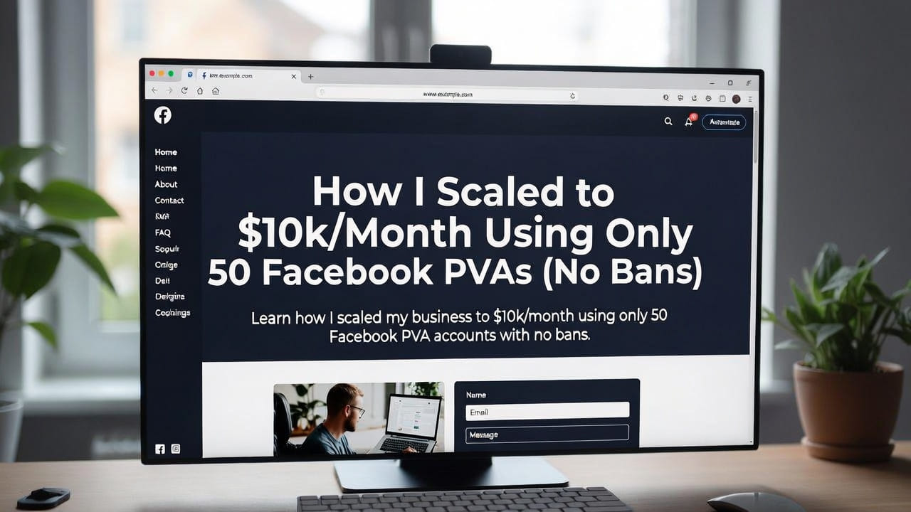 How I Scaled to $10k/Month Using Only 50 Facebook PVAs (No Bans)